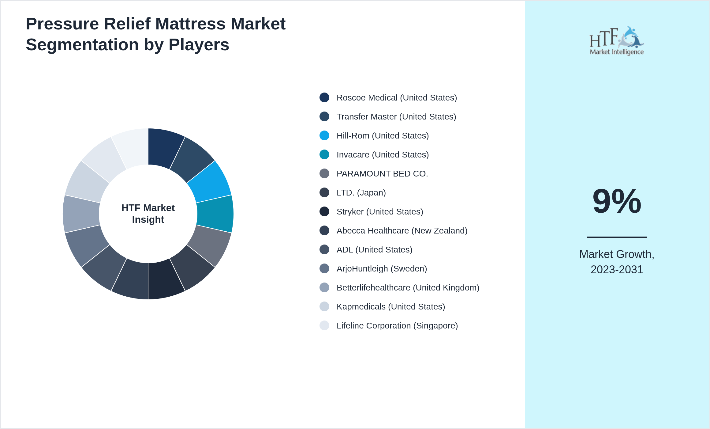 Pressure Relief Mattress Market Company analysis and in-depth profiling
