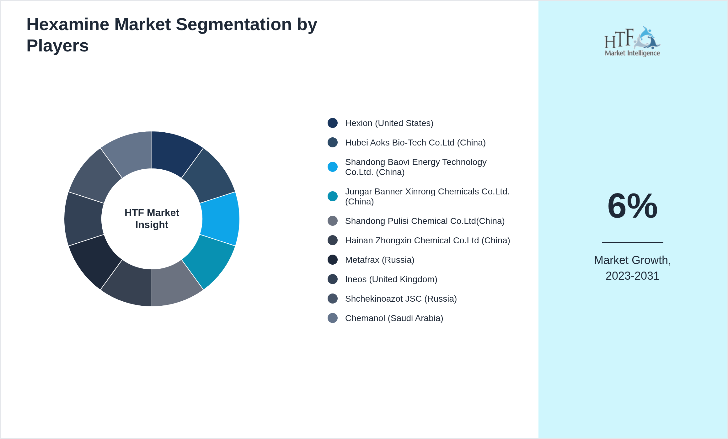 Hexamine Industry Key Players Growth Year on year