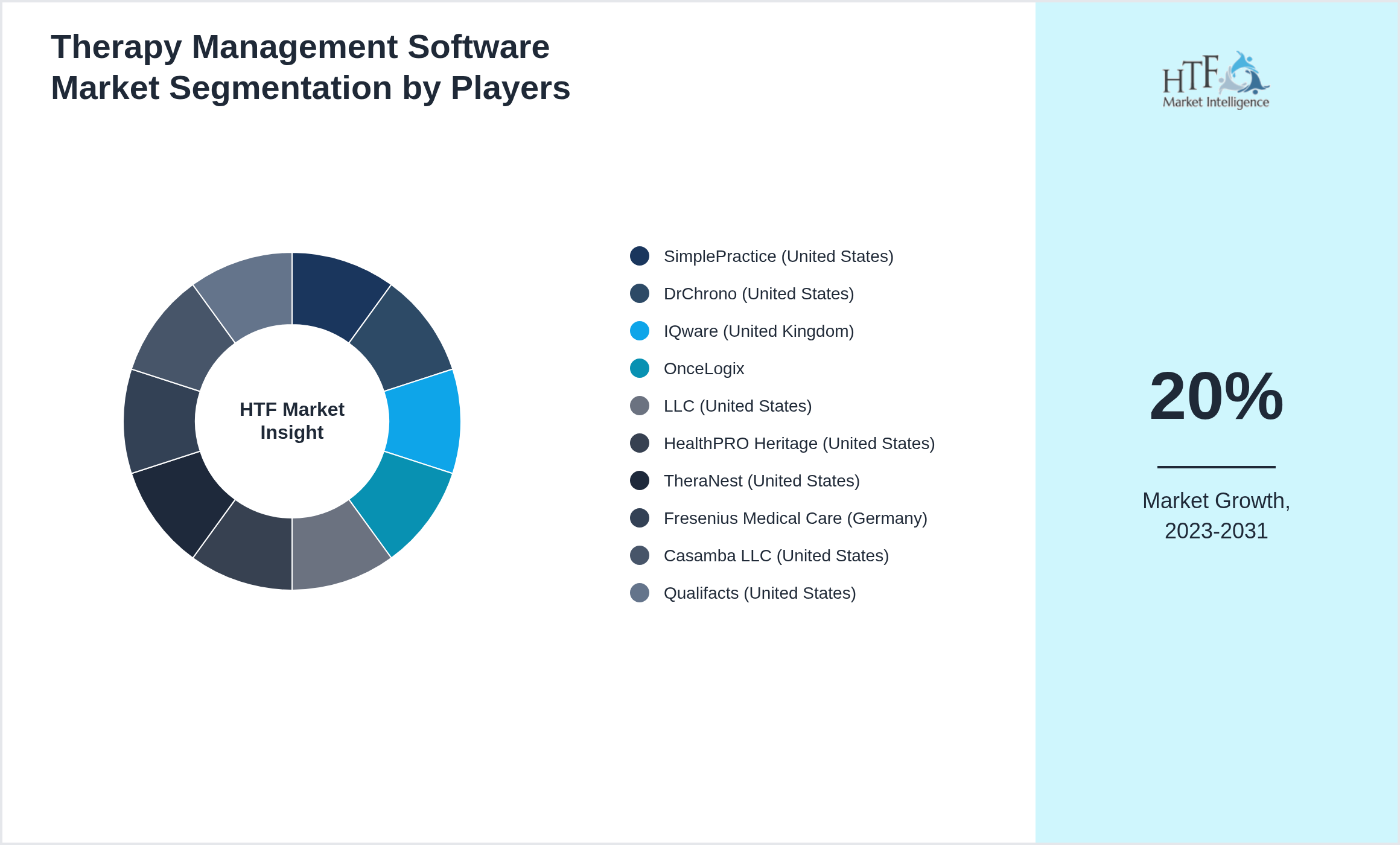Therapy Management Software Market share by key players