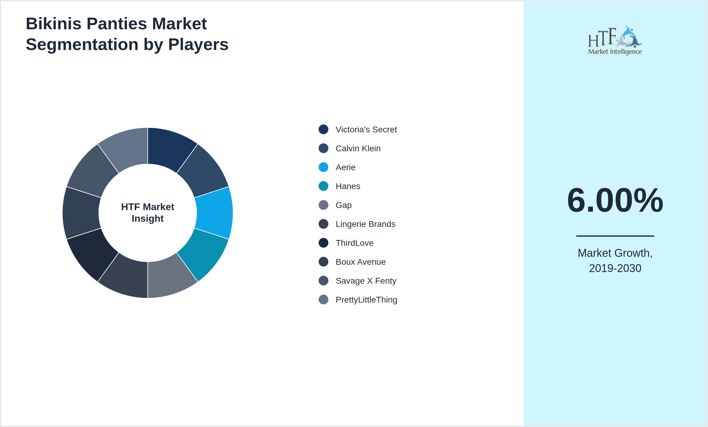 Bikinis Panties Market share by key players