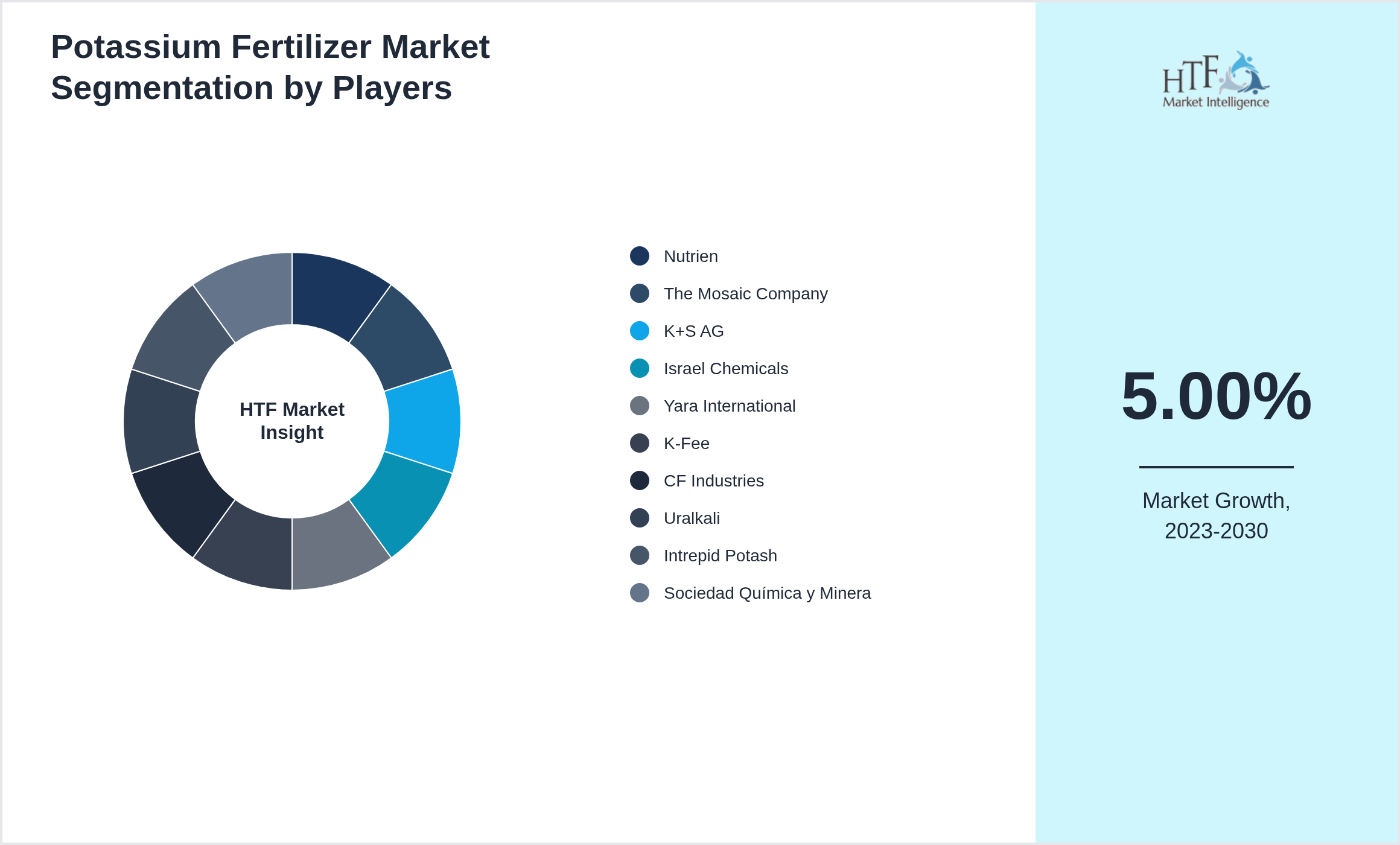 Potassium Fertilizer Market share by key players