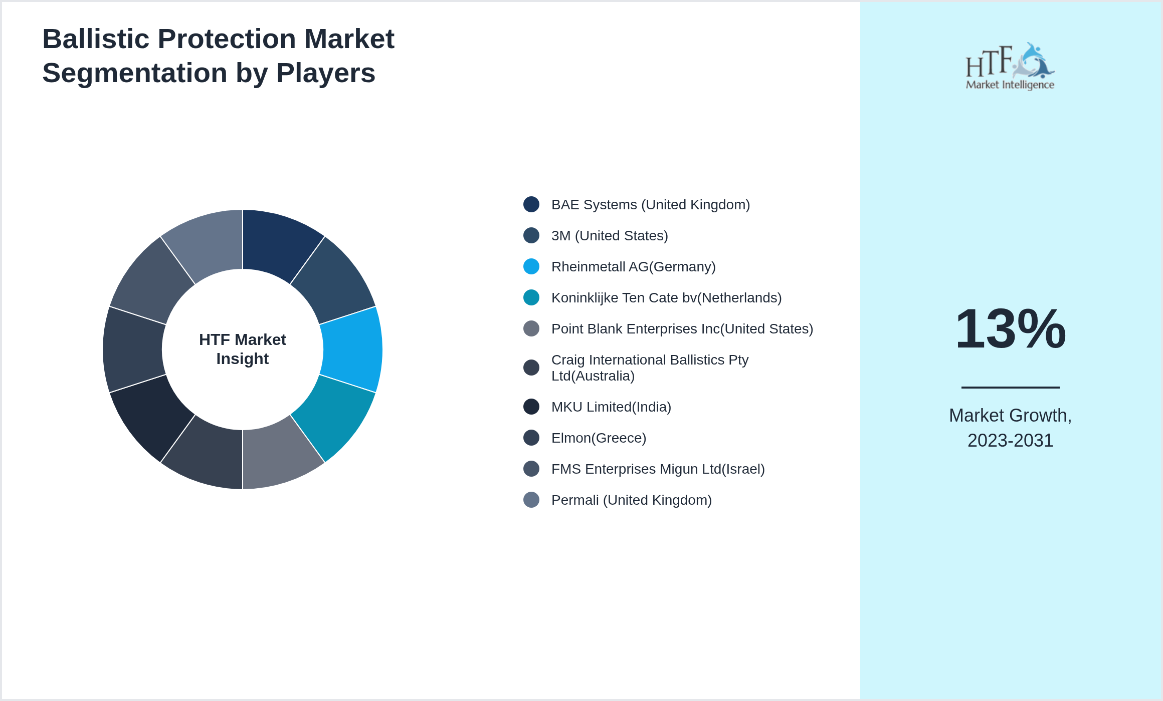 Ballistic Protection Industry Key Players Growth Year on year