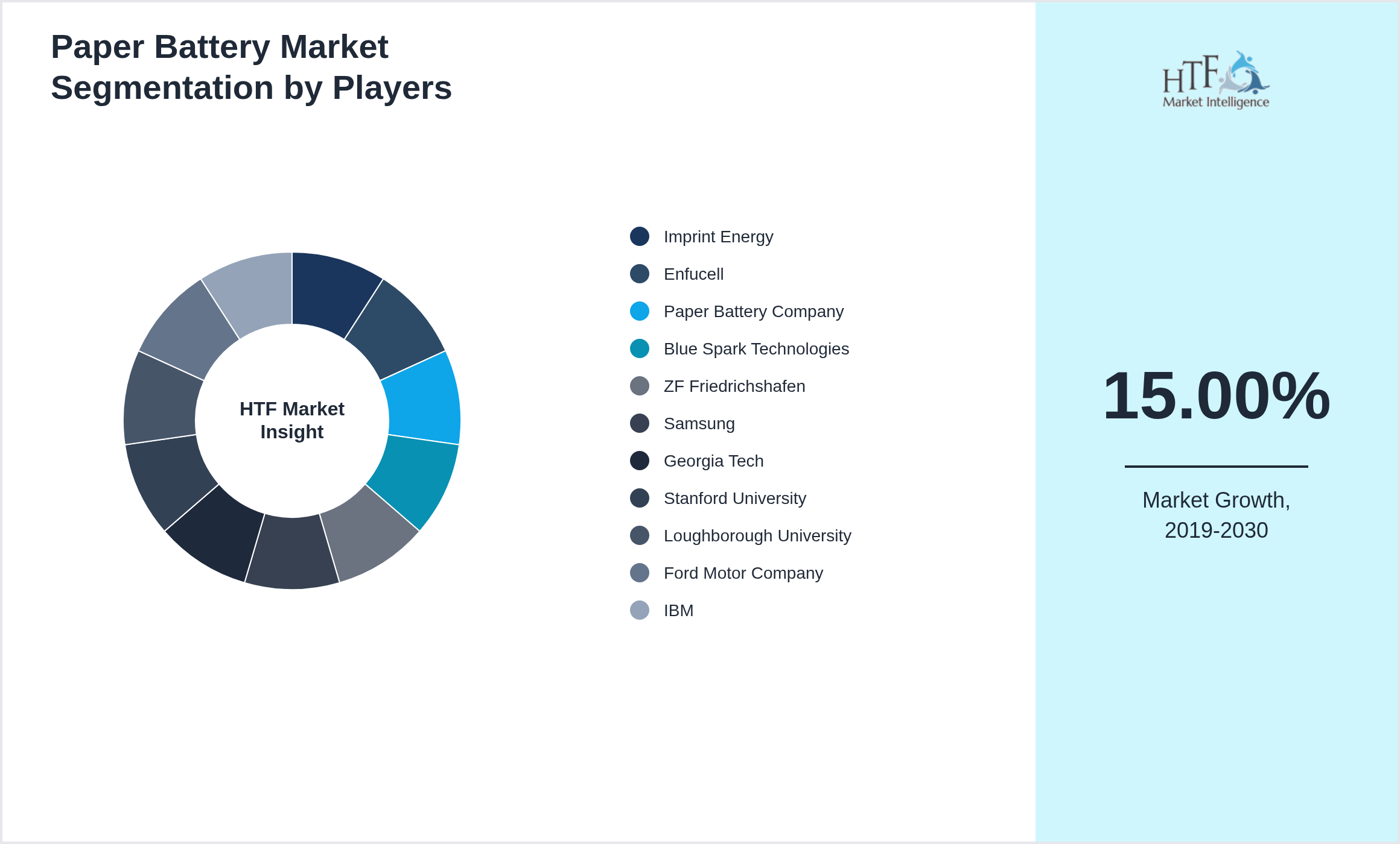 Paper Battery Market Company analysis and in-depth profiling