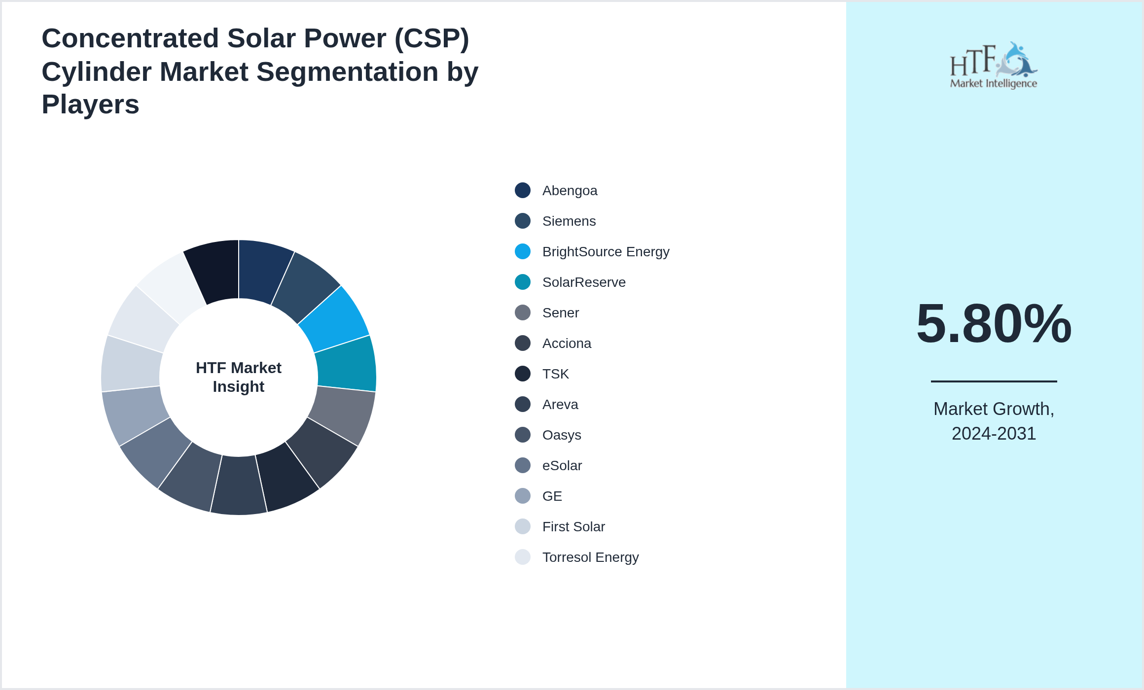 Concentrated Solar Power (CSP) Cylinder Market revenue share by leading and emerging players