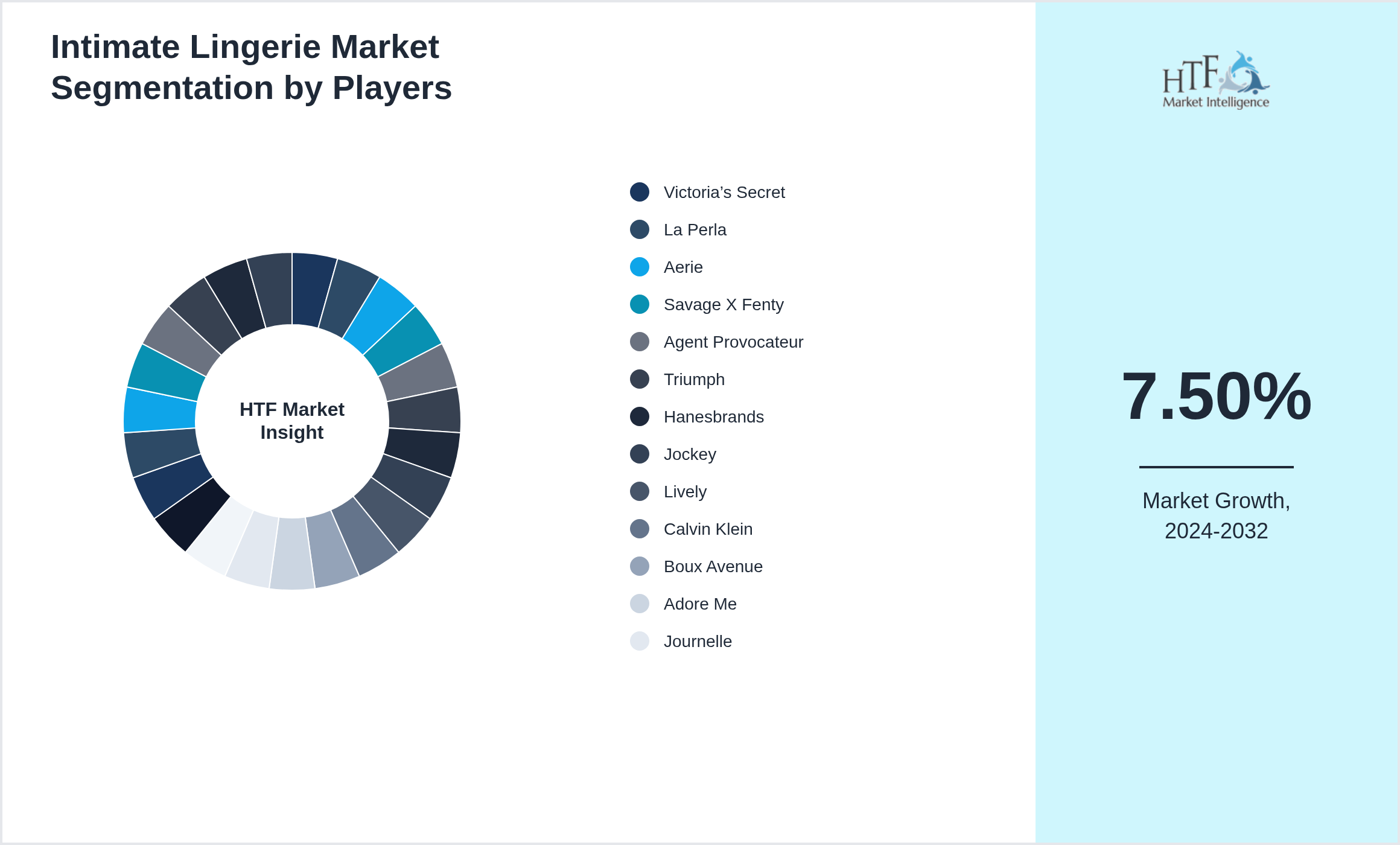 Intimate Lingerie Market revenue share by leading and emerging players