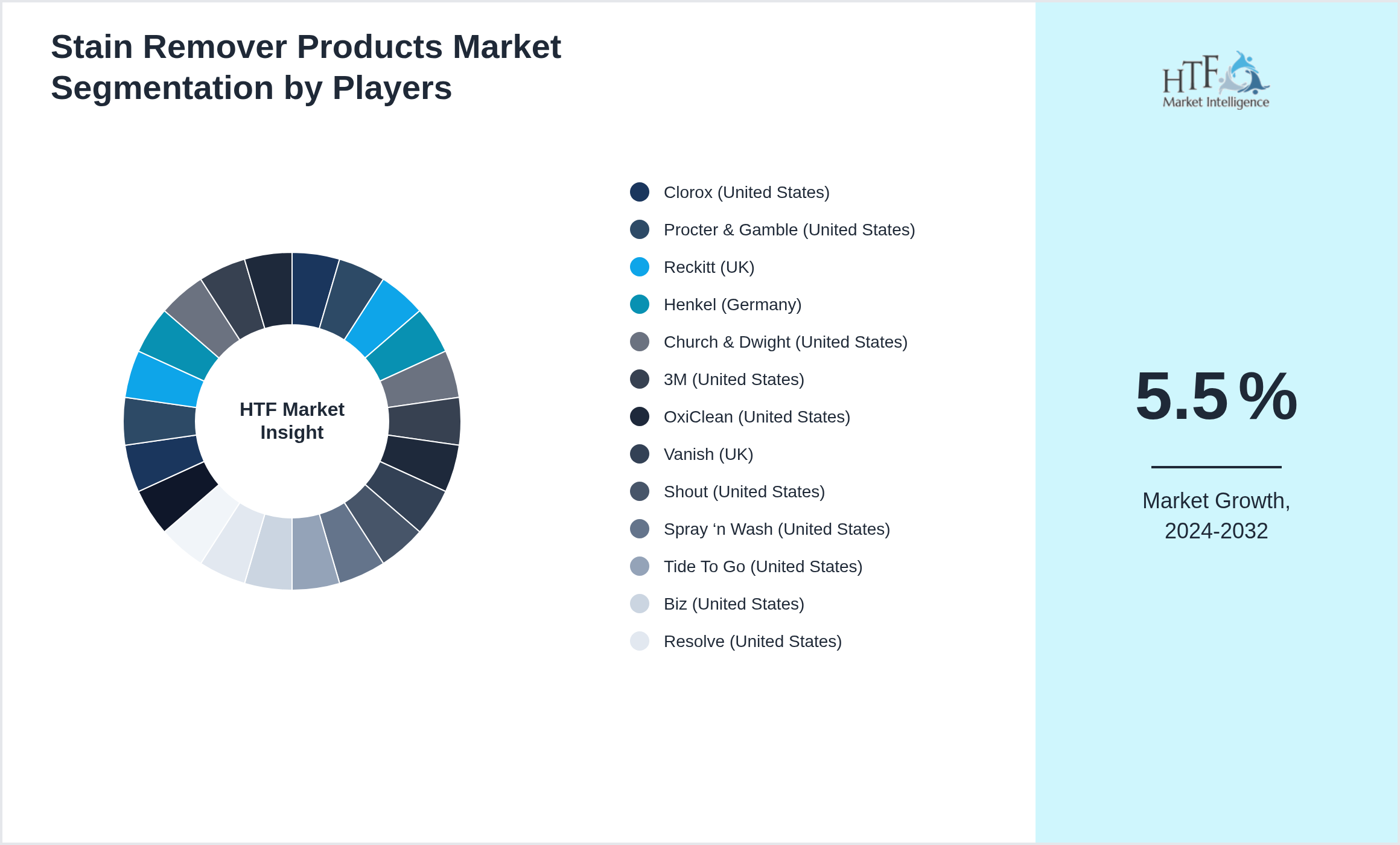 Stain Remover Products Market revenue share by leading and emerging players